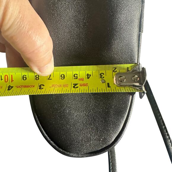 Giani Bernini Black Leather Crossbody Shoulder Bag Vintage Classic - Picture 10 of 12